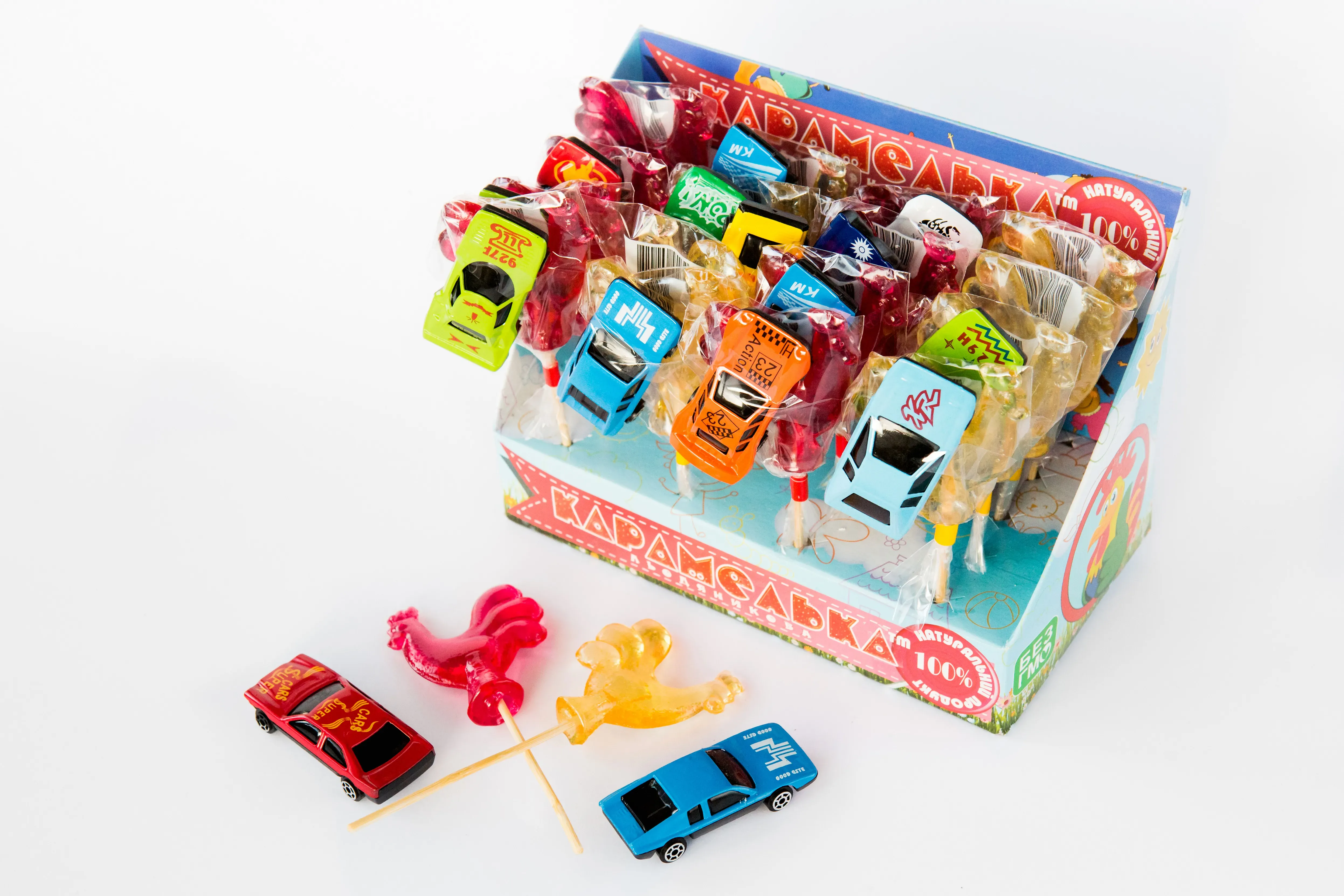LOLLIPOP WITH A TOY CAR